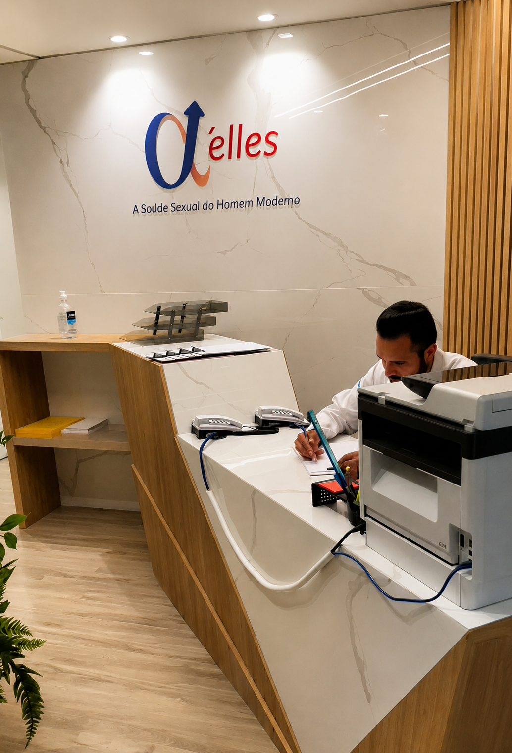 Recepção da Clínica D'elles